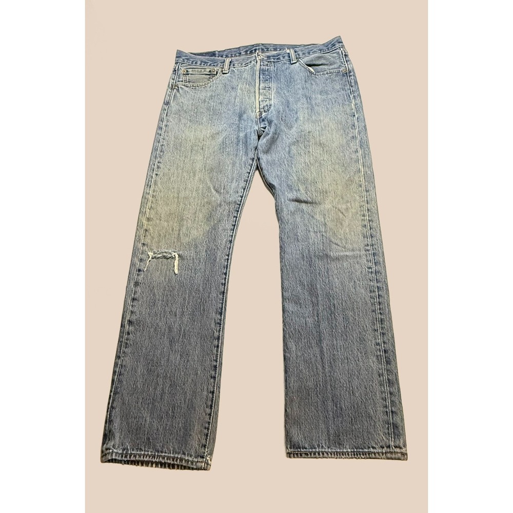 Levi's 501 Jeans W36 L30 | Red Tab | Distressed Knee | Straight‎ Leg Denim